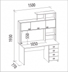 Стол компьютерный Орион 6,10(на складе в Екатеринбурге)